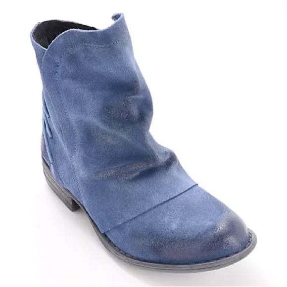 Miz Mooz Shoes - Miz Mooz Suede Ruched Ankle Boots - Dotti